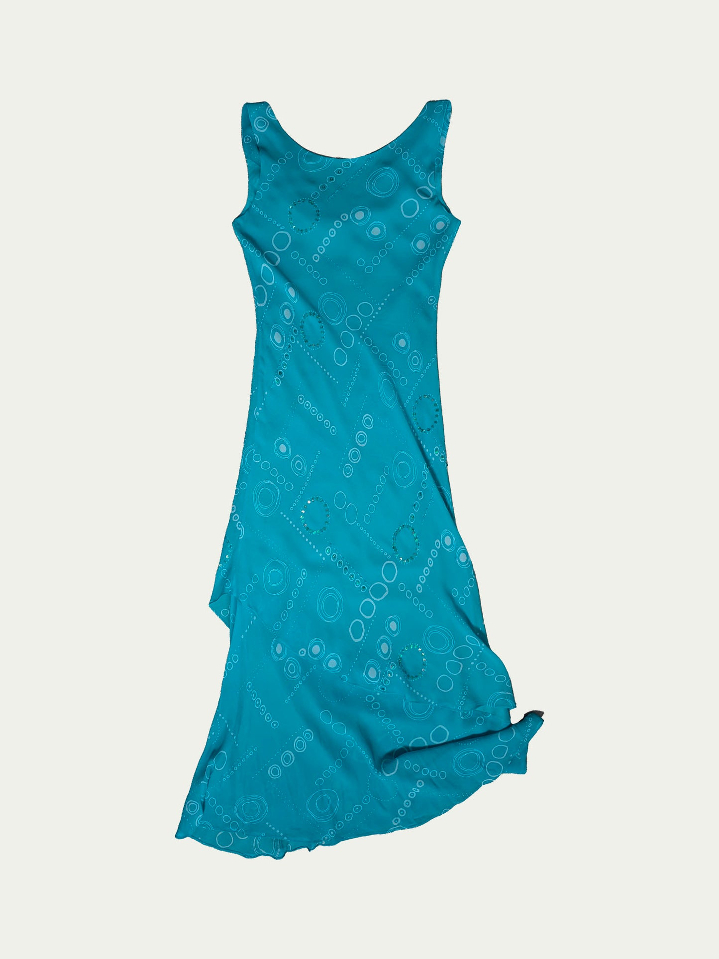 The Maxi Turquoise Silk Dress