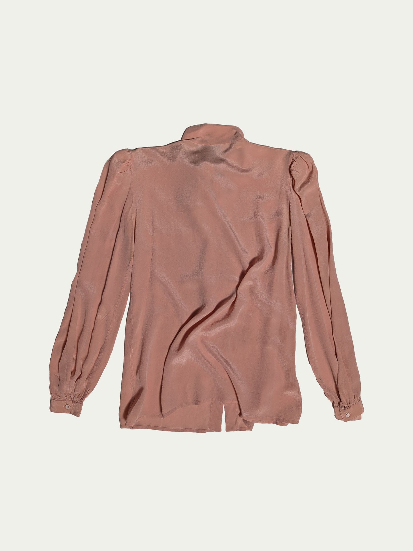 The Smokey Pink Silk Blouse