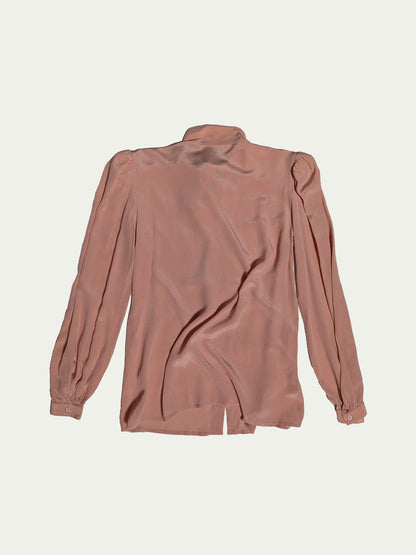 The Smokey Pink Silk Blouse