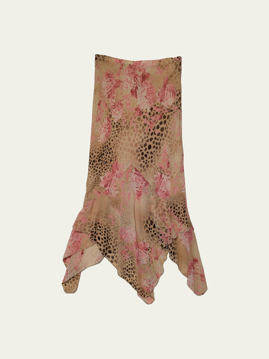 The Pink Leopard Maxi Skirt