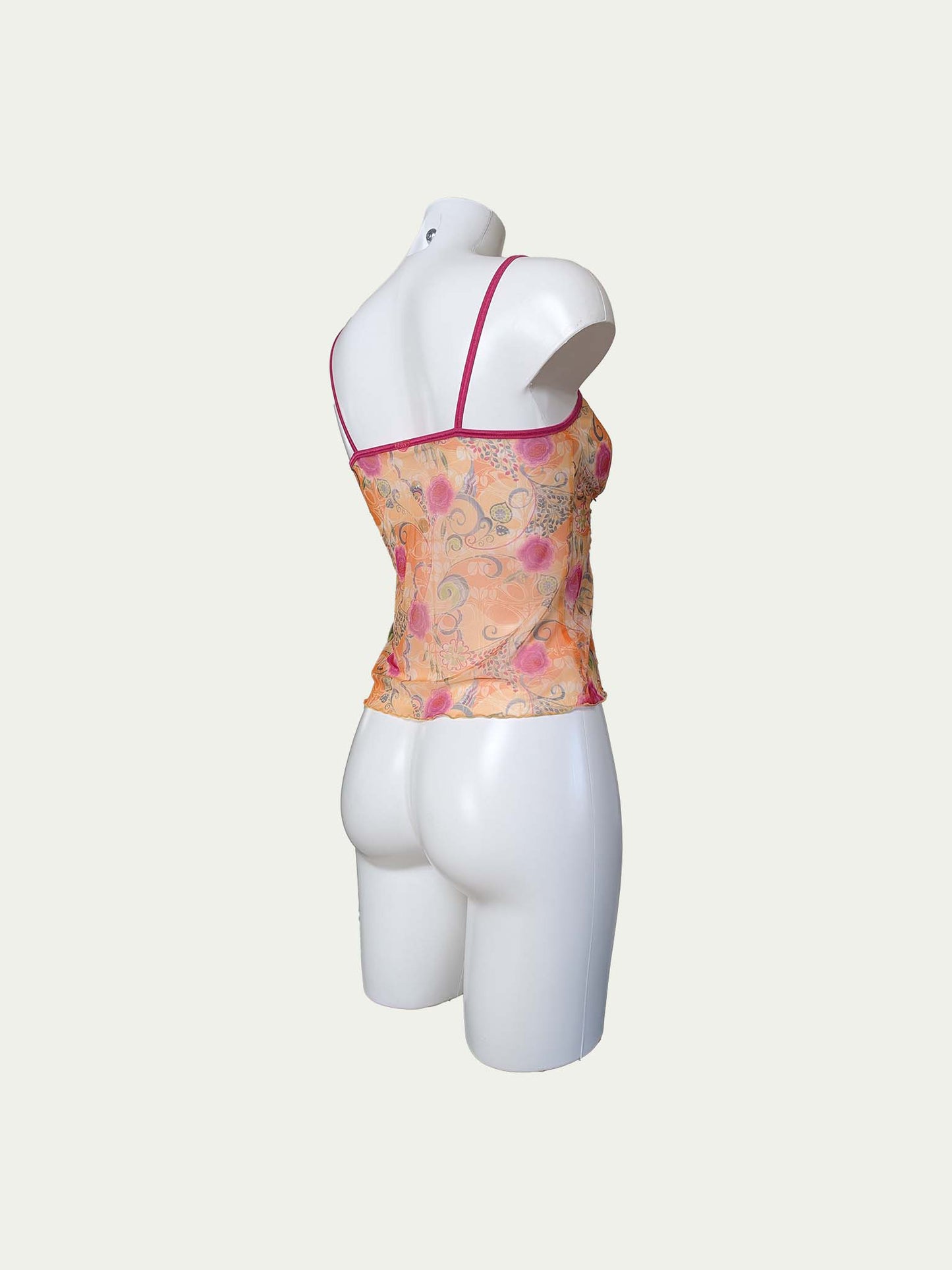 The Vibrant Sheer Mesh Crop Top