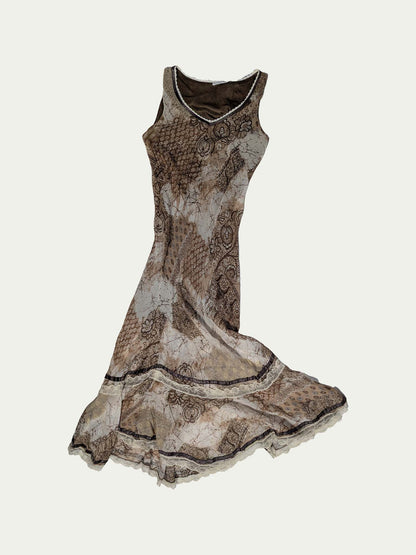 The Forest Queen Maxi Viscose Dress