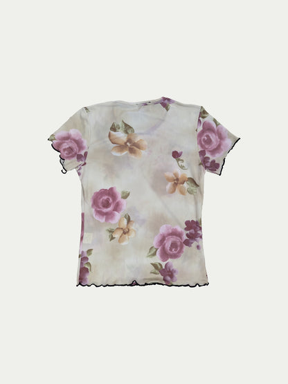 The Dreamy Floral Mesh T