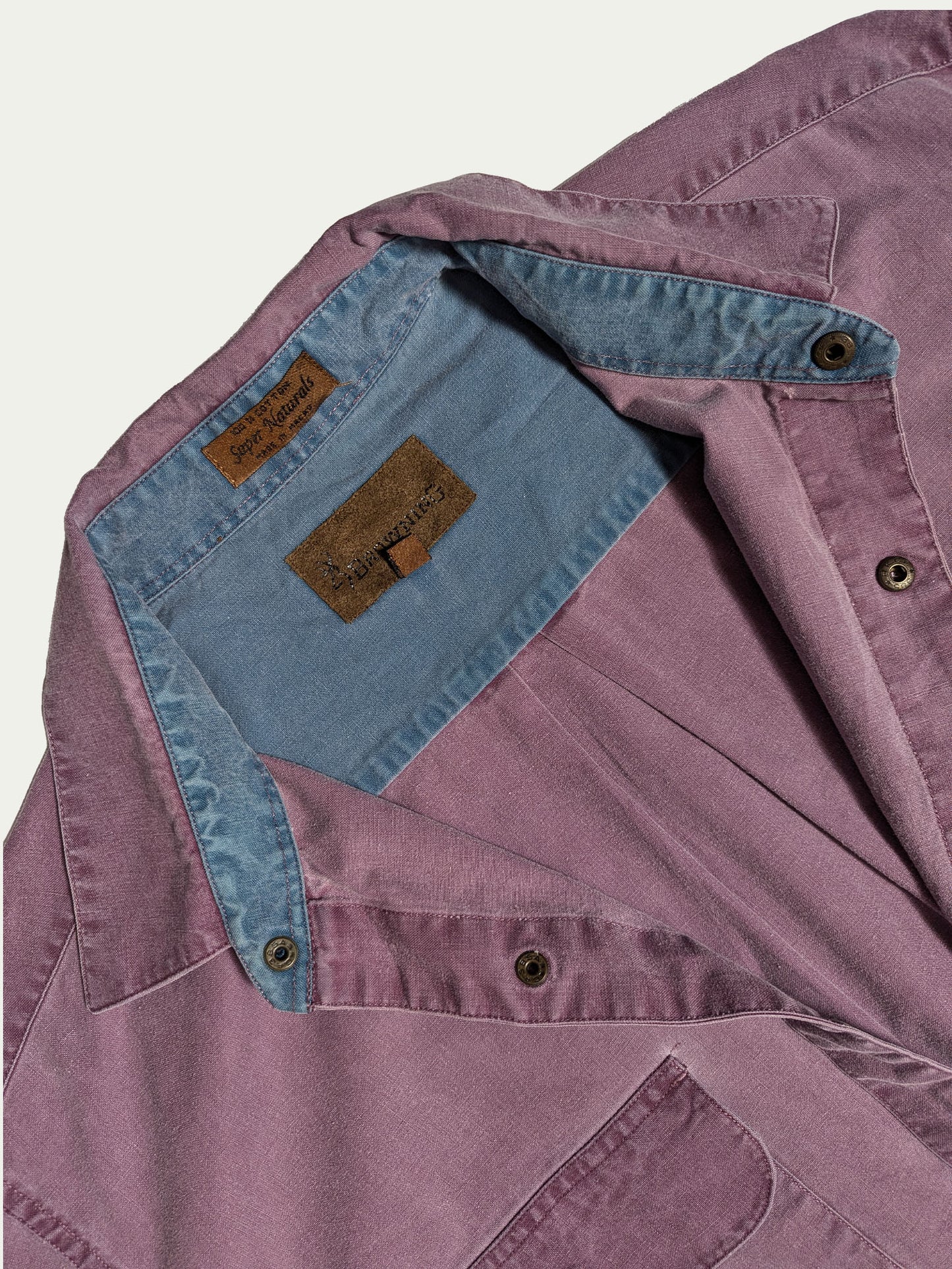 The Violet-Turquoise Snap-Fasteners Shirt