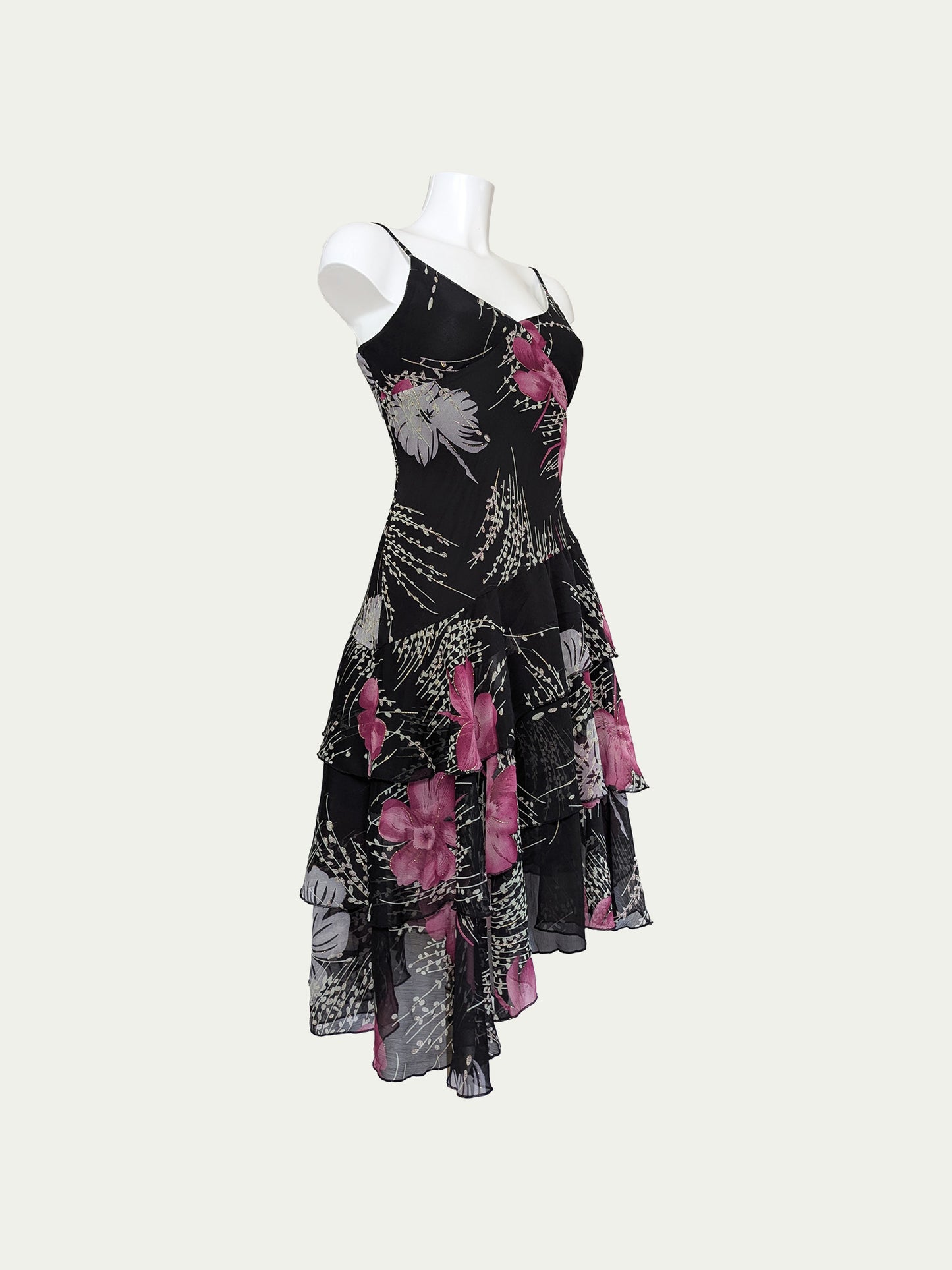 The Layered Festive Floral Dress