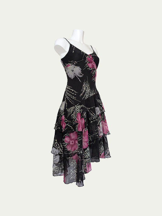 The Layered Festive Floral Dress