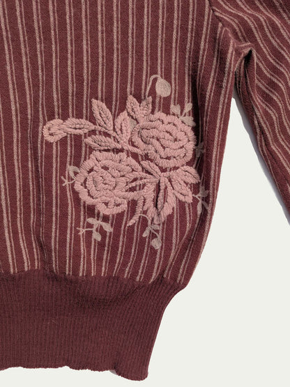 The Embroidered Pink Sweater