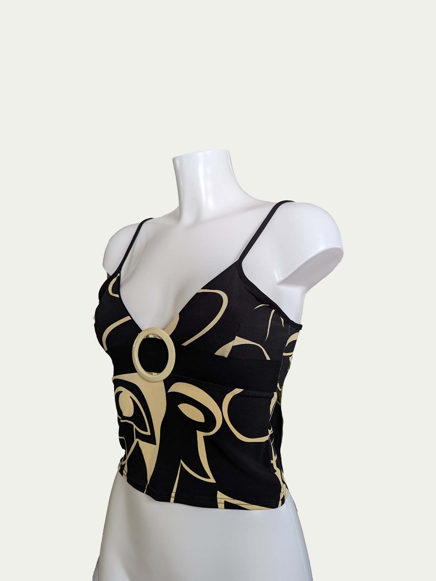 The 90s Printed Crop Tank Top