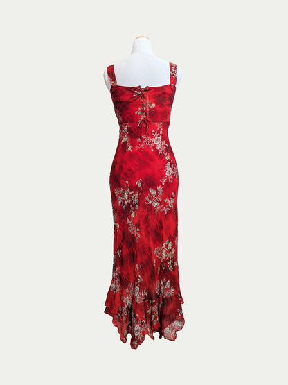 The Flamenco Lace-Back Dress