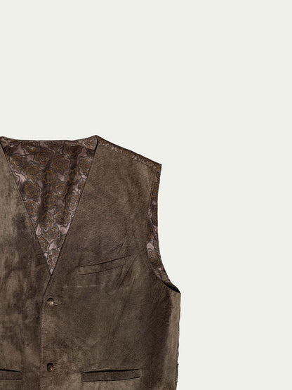 The Olive-Green Suede Waistcoat