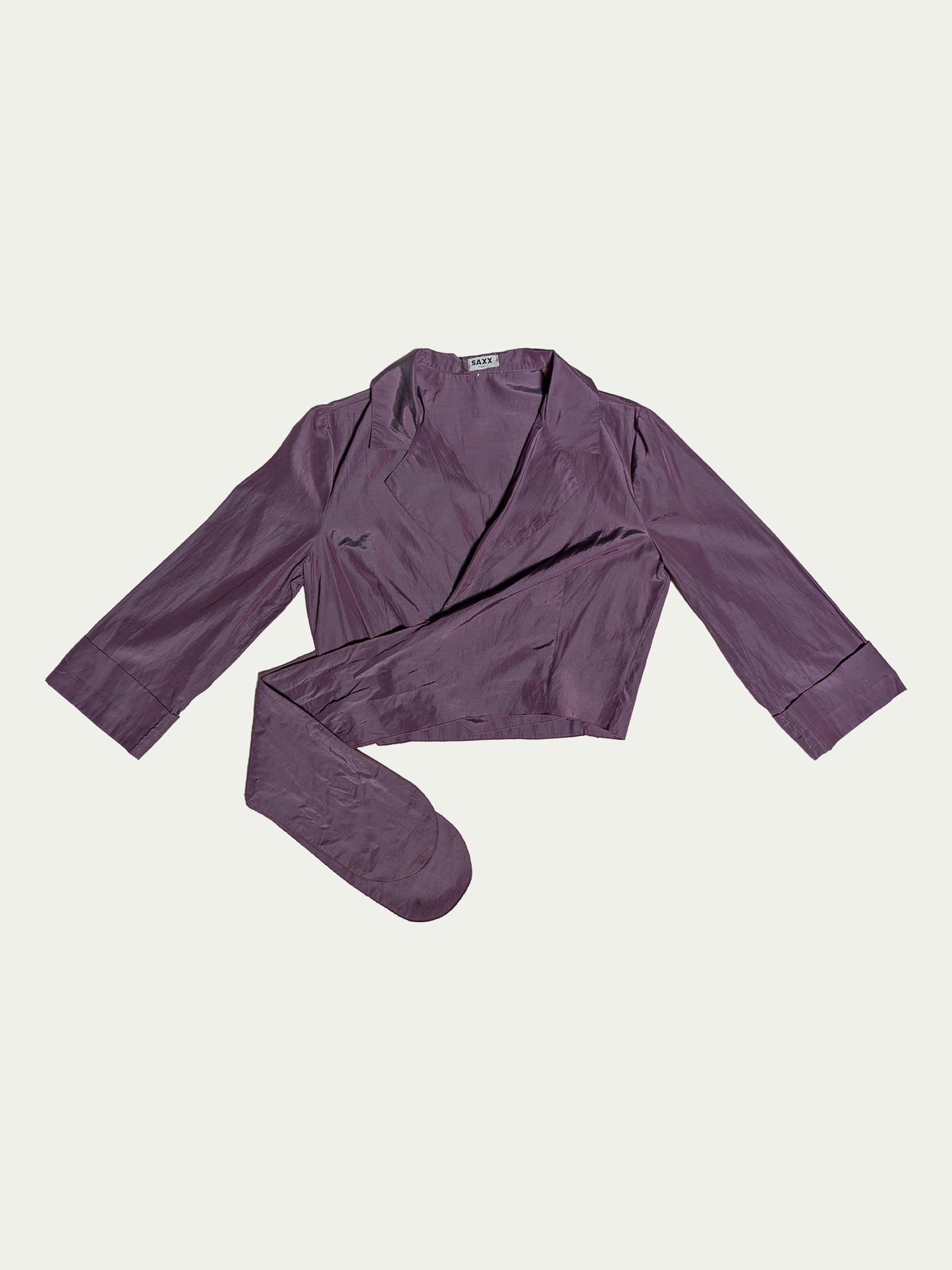 The Purple Haze Cropped Wrap-Top