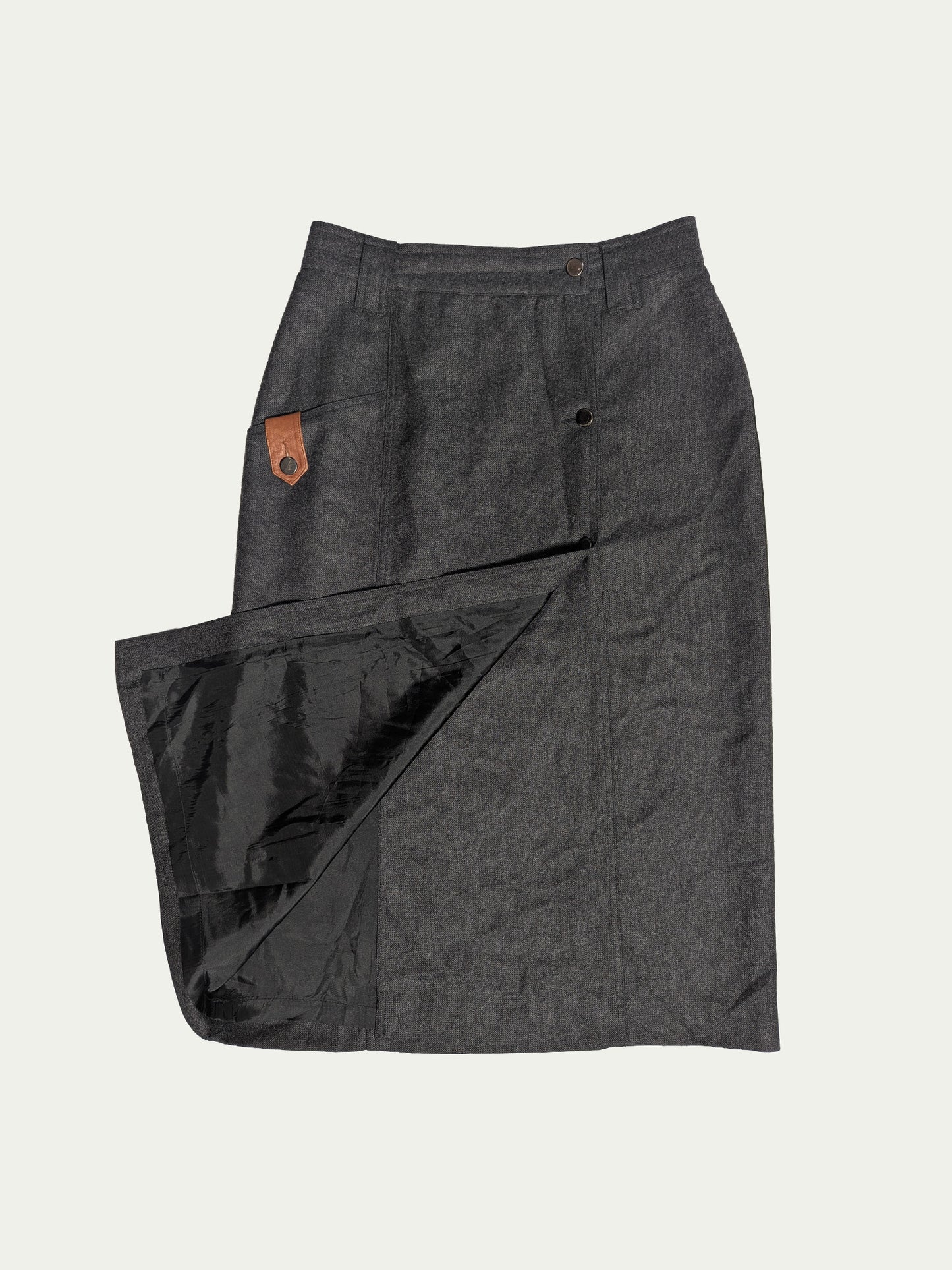 Belfe & Belfe Wool Wrap Skirt