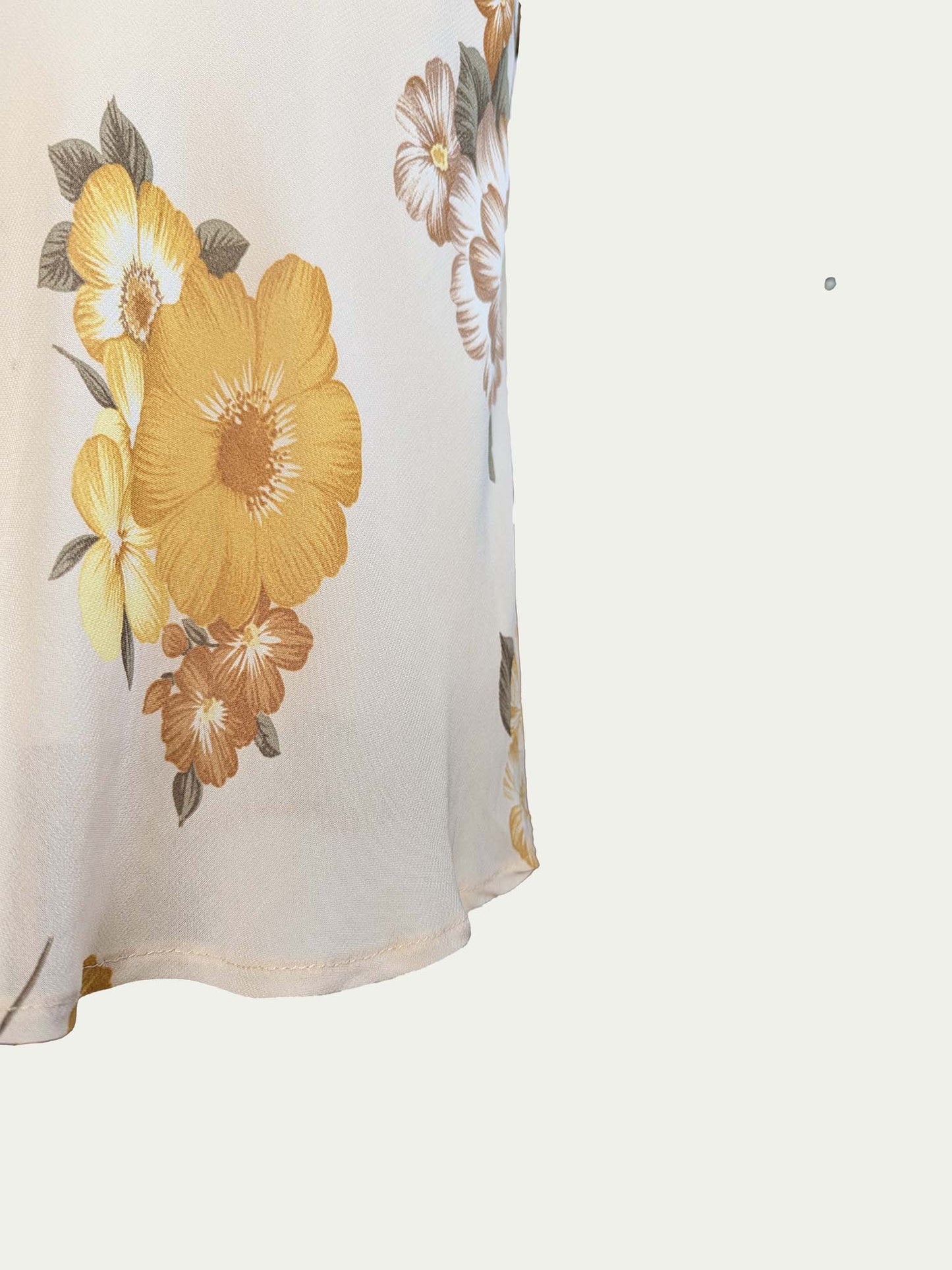 The Cream & Ochre Floral Skirt