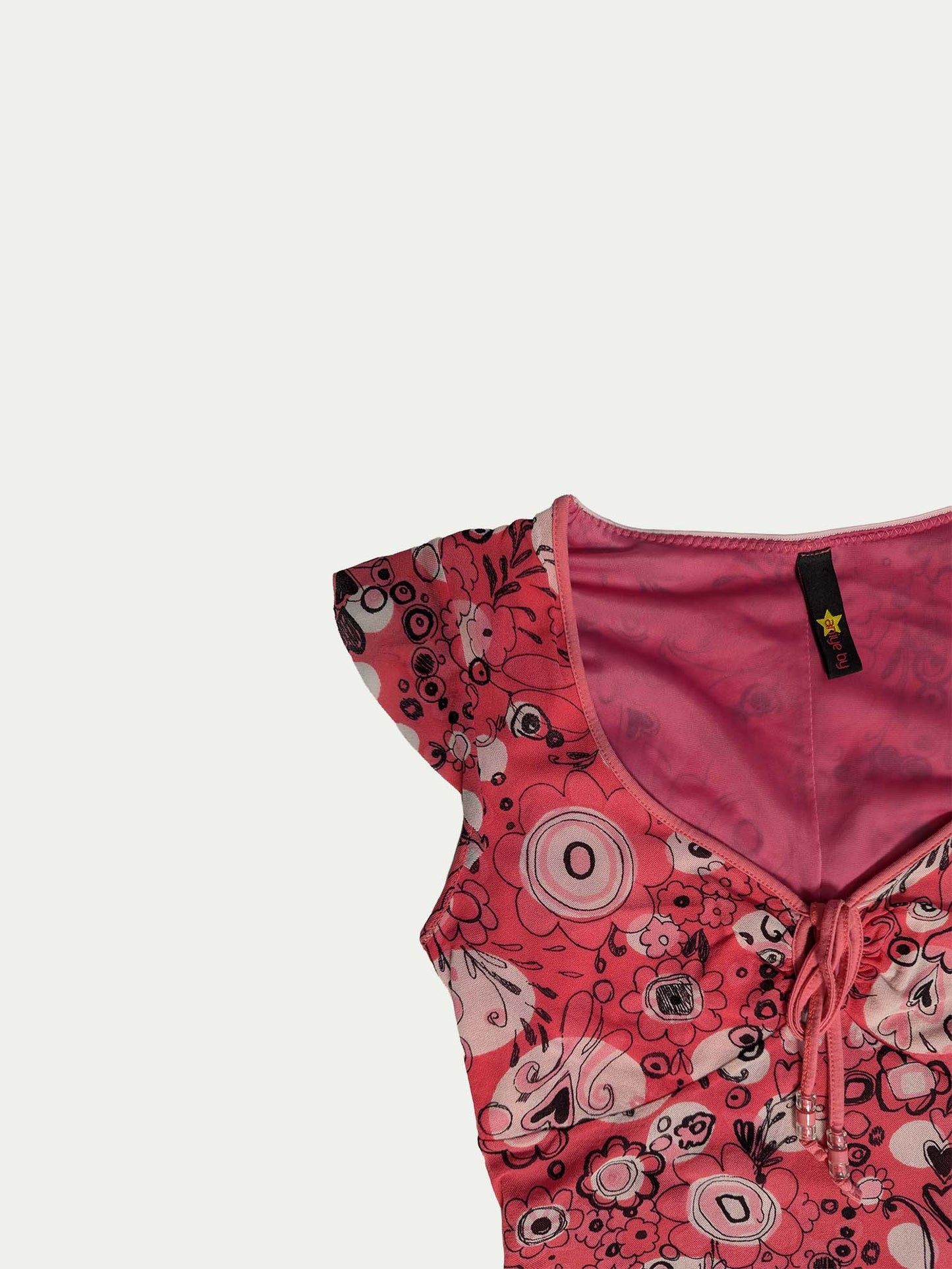 The Pink Doodle Mesh Dress