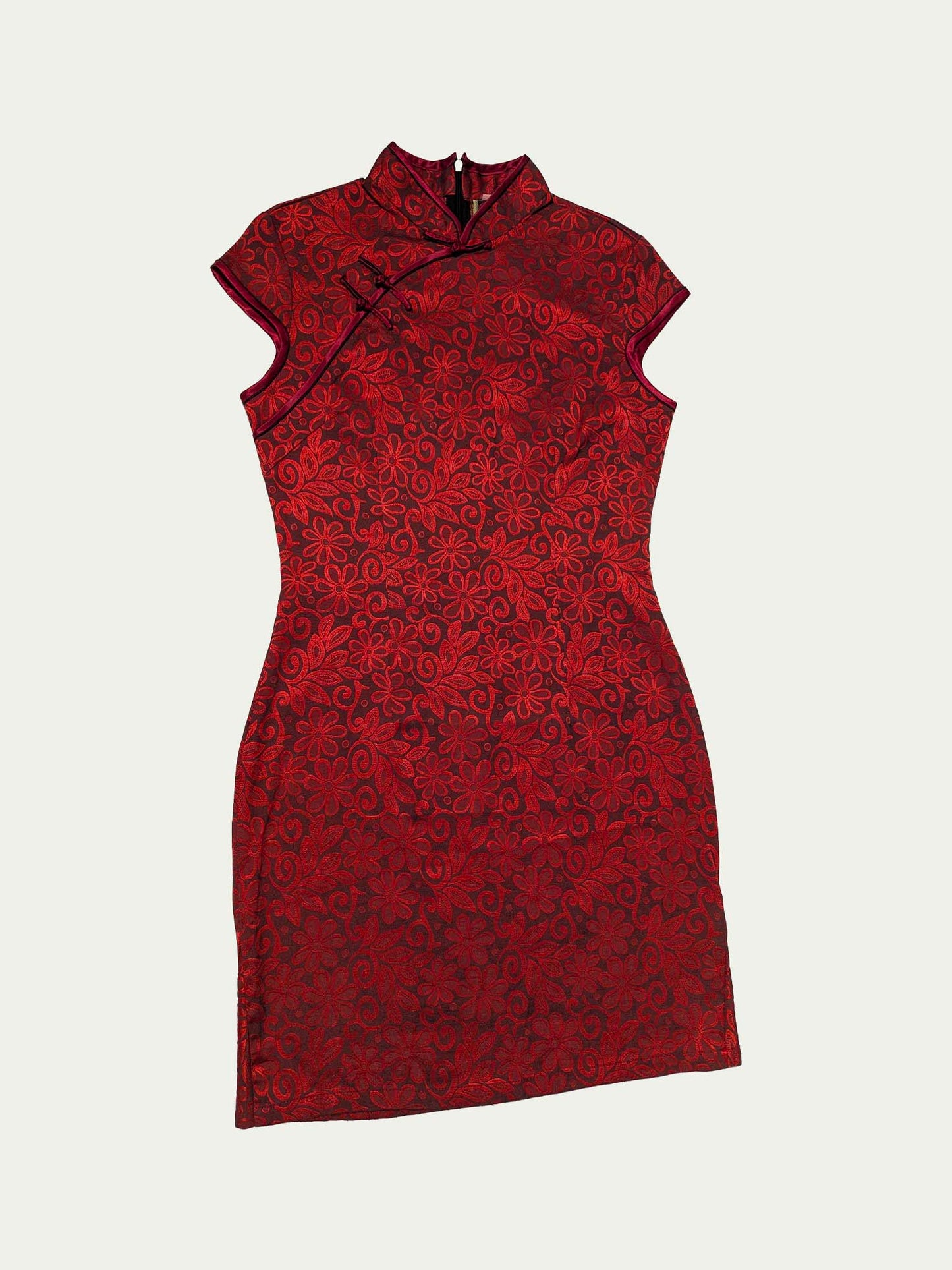 The Red Chinese Mini Dress
