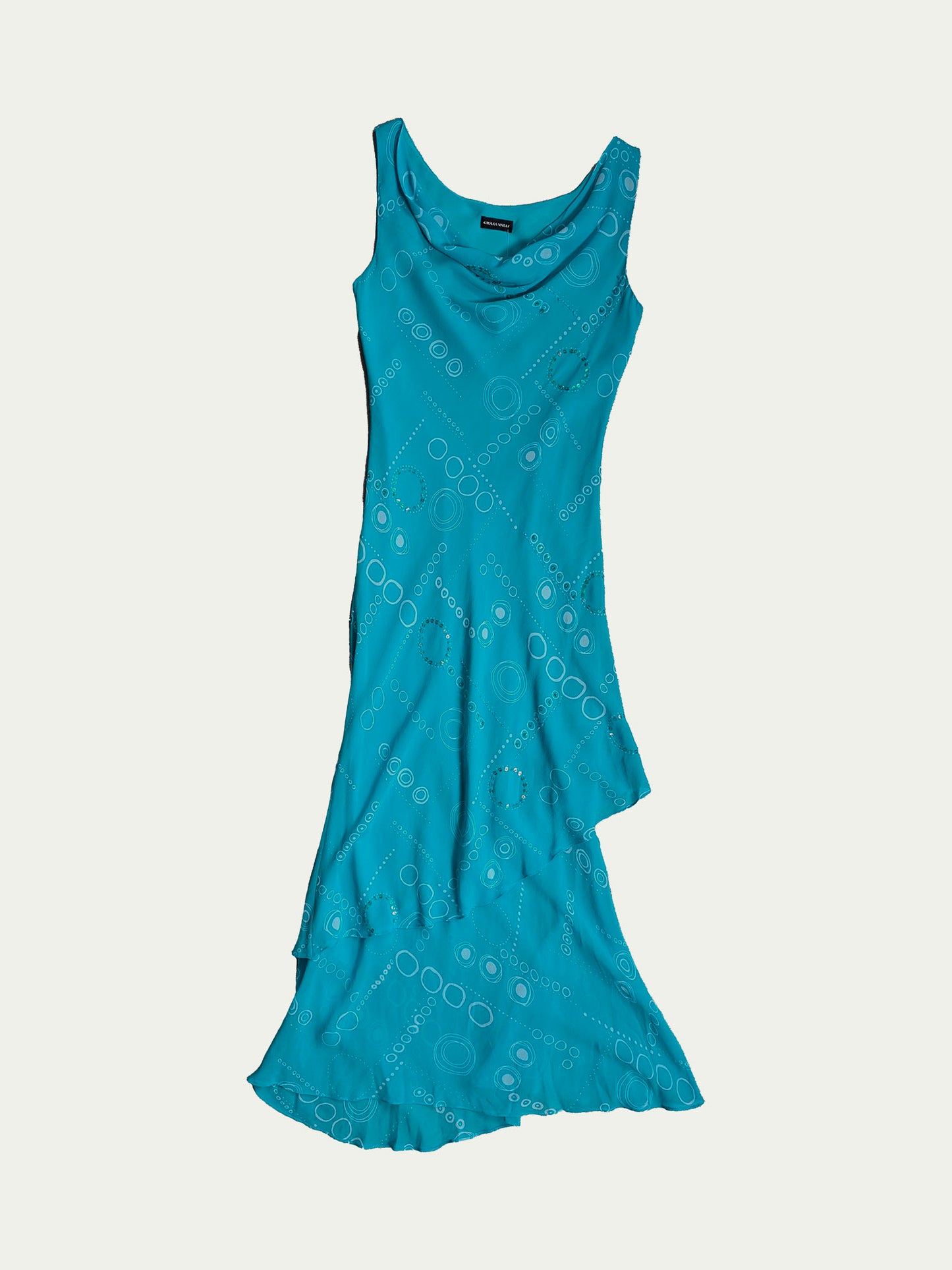 The Maxi Turquoise Silk Dress