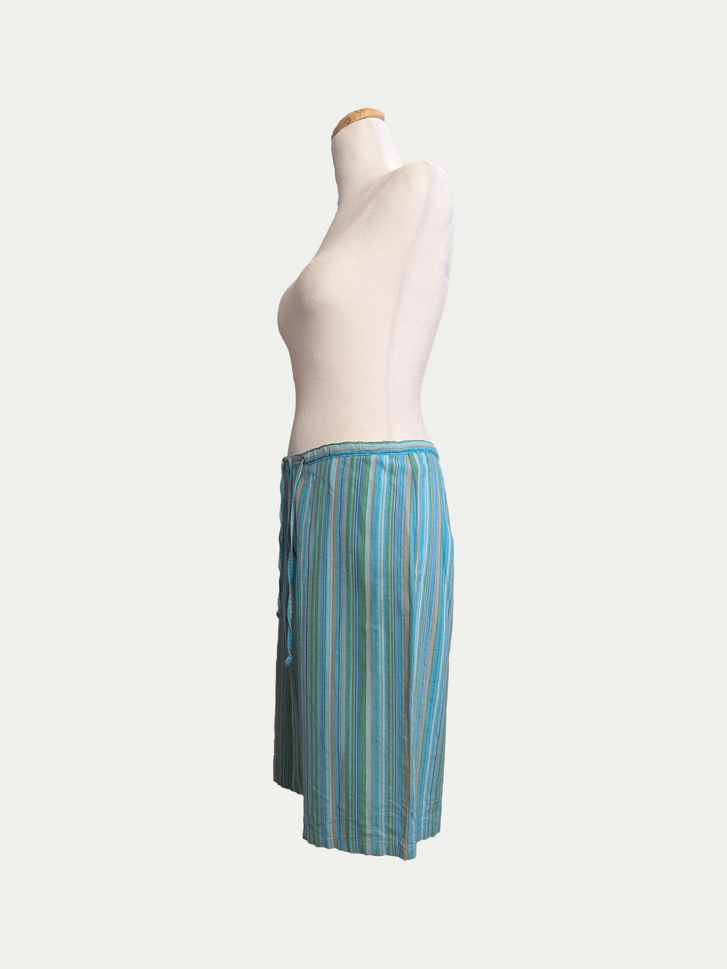 The Low-Rise Striped Bermudas