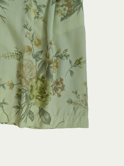 The Greenish Flowery Shorts