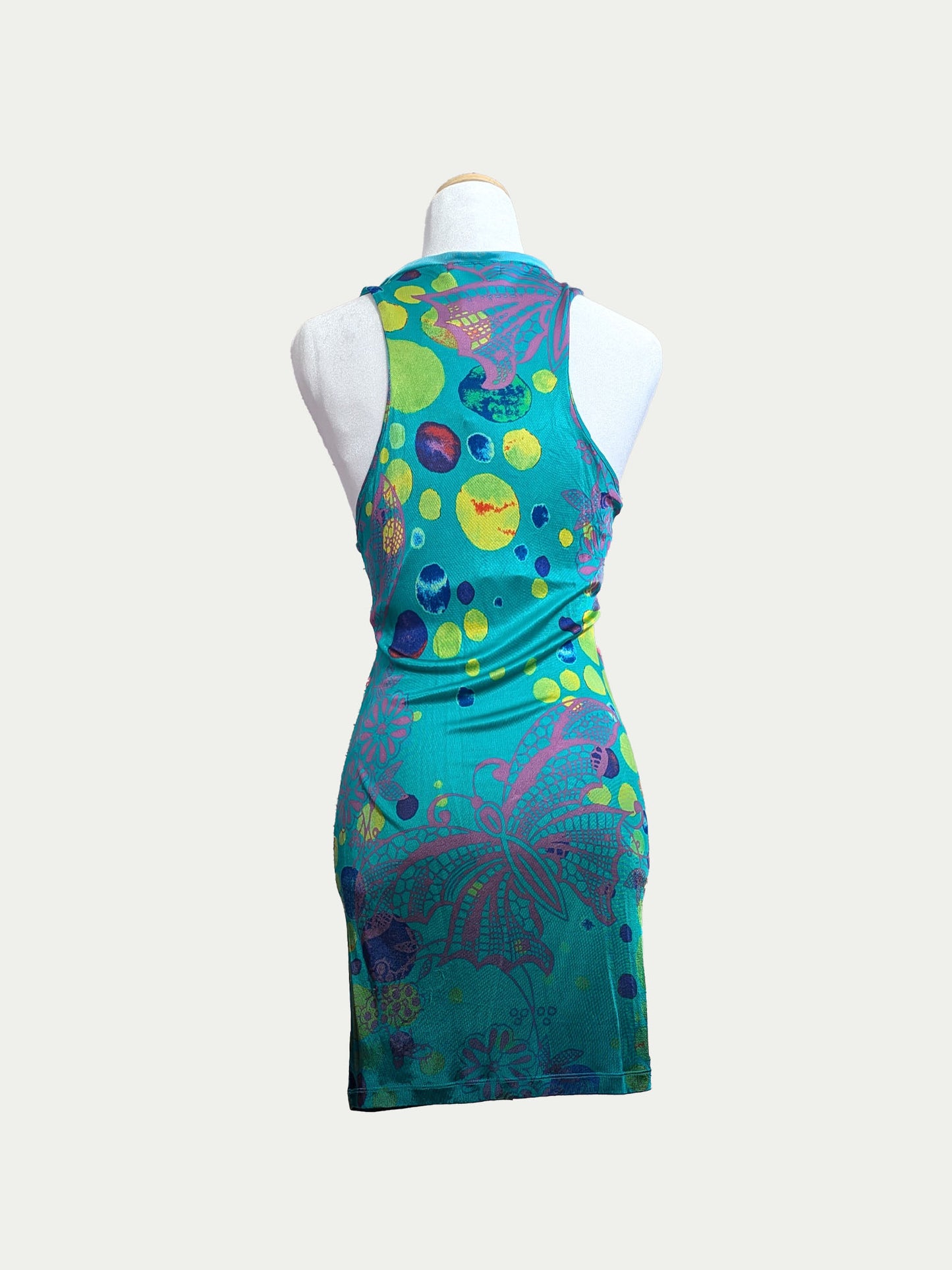 Custo Bubble Butterfly Mini Dress