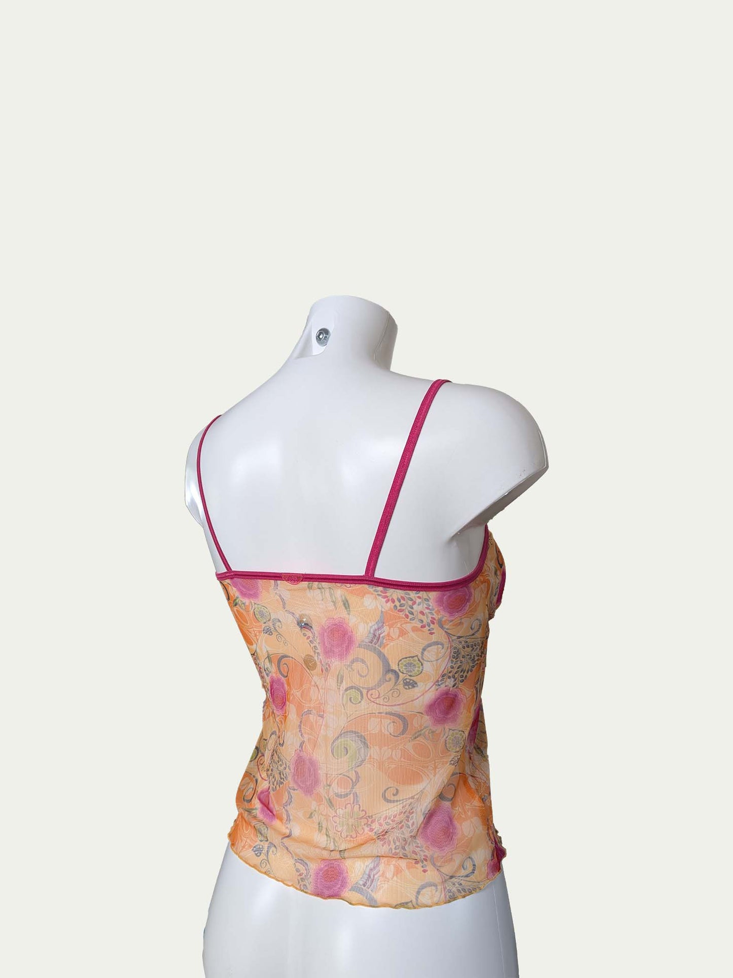 The Vibrant Sheer Mesh Crop Top