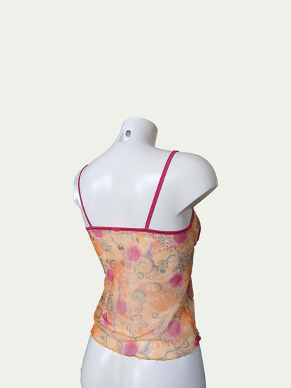 The Vibrant Sheer Mesh Crop Top