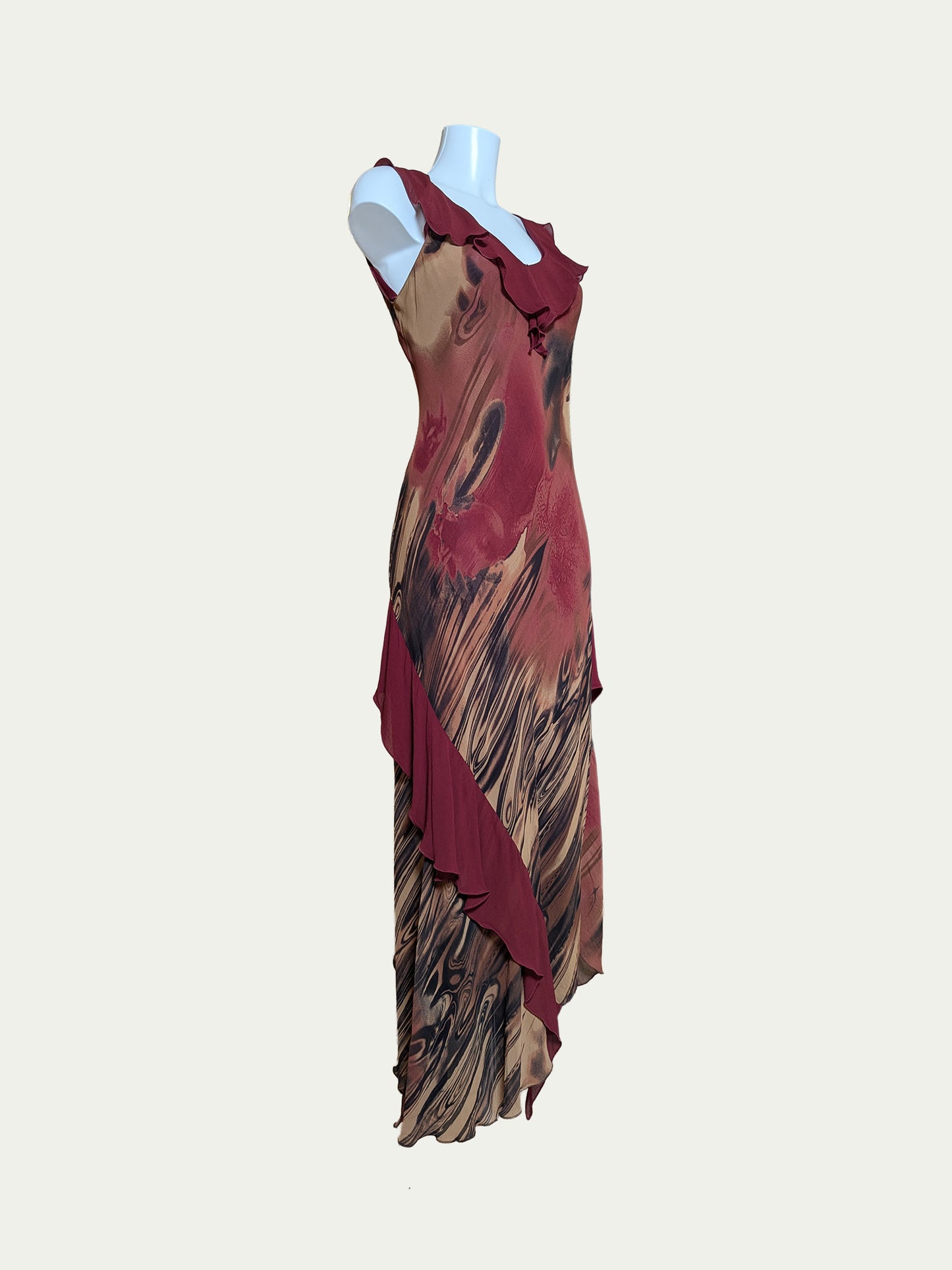 The Viscose Ruffled Maxi Dress
