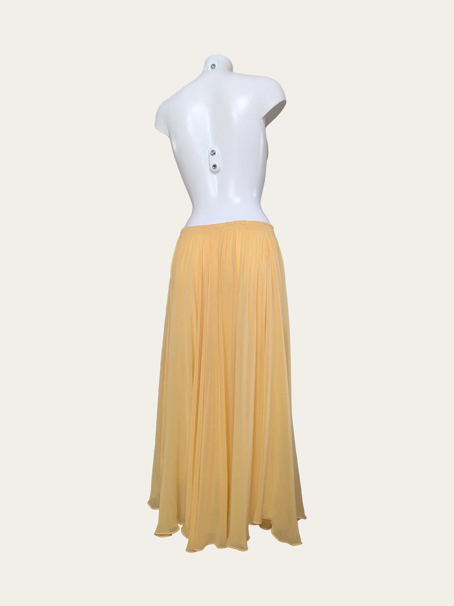 The Yellow Chiffon Maxi Skirt