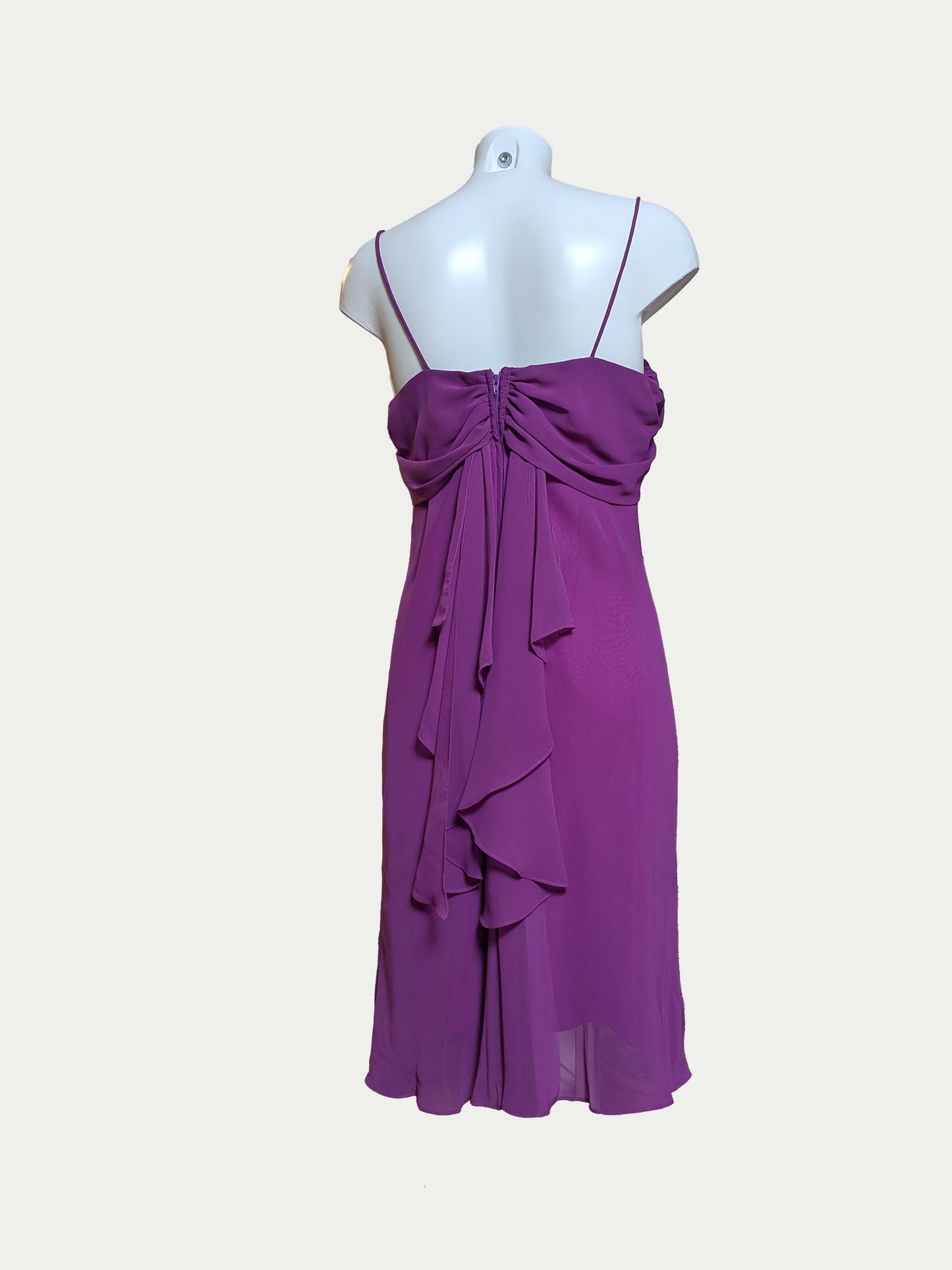 The Bold Purple Chiffon Cocktail Dress