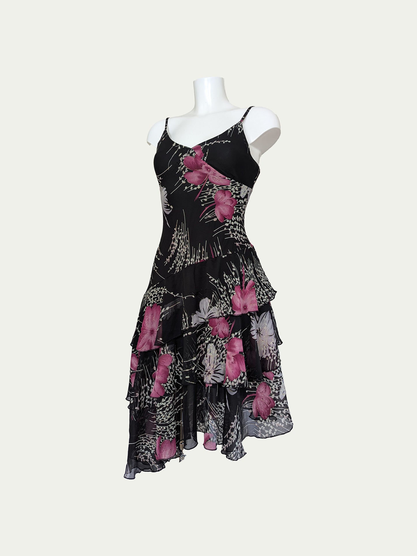 The Layered Festive Floral Dress