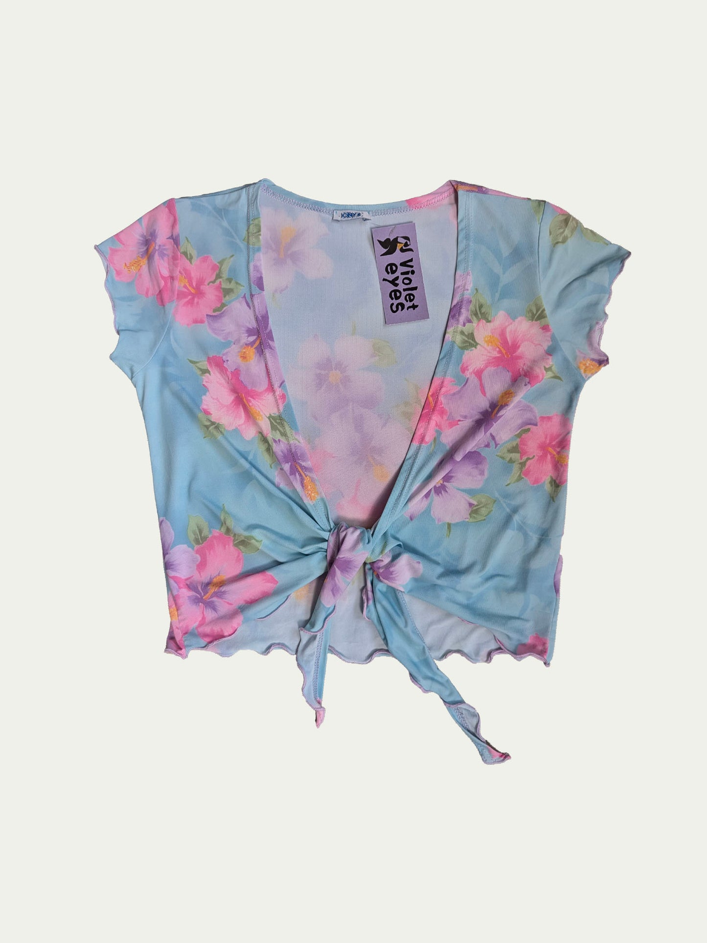 The Onyx Pastel Tie Top