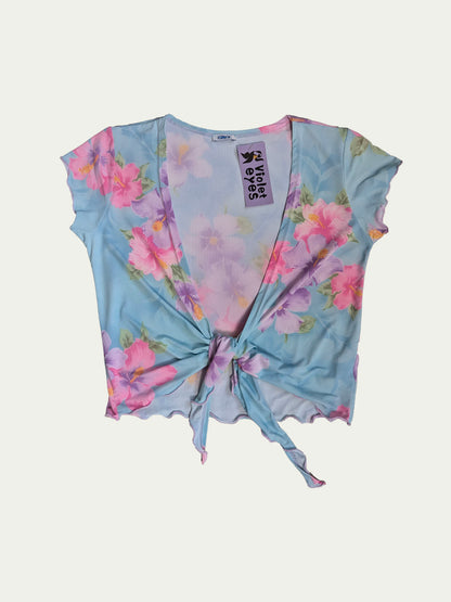 The Onyx Pastel Tie Top
