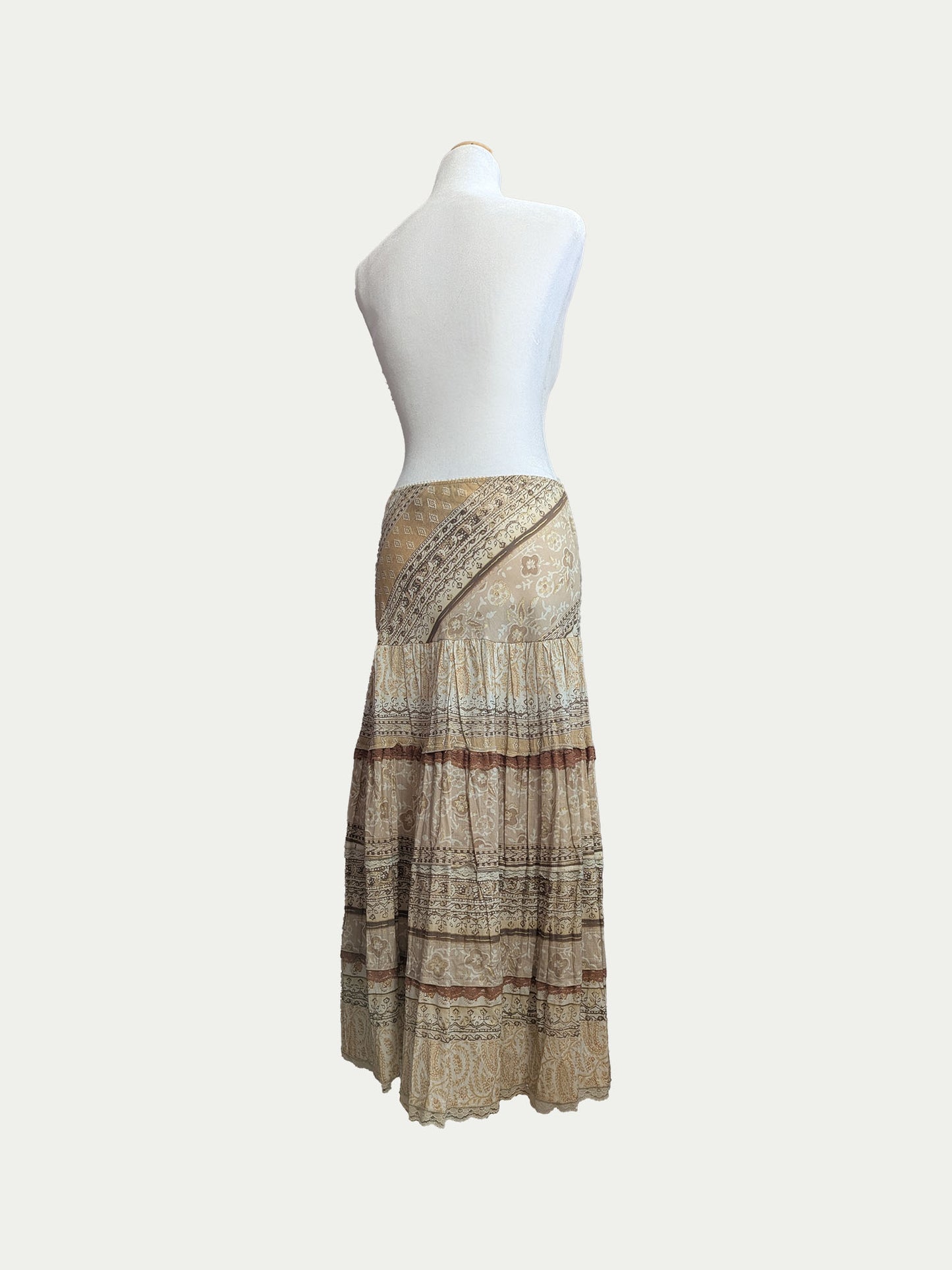 The Golden Boho Tiered Skirt