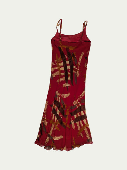 The Asymmetrical-Straps Viscose Dress