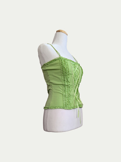 The Green Corset Top