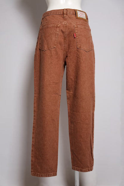 The 90s Smokey Warm Orange Denim