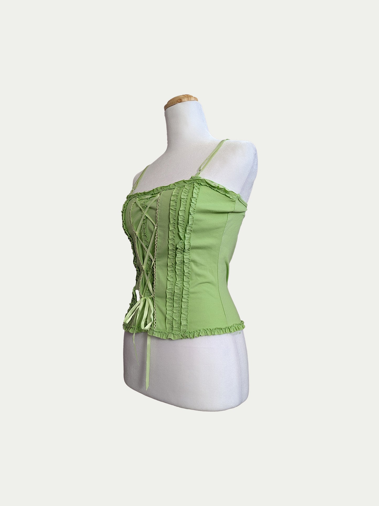 The Green Corset Top