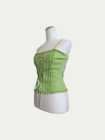The Green Corset Top