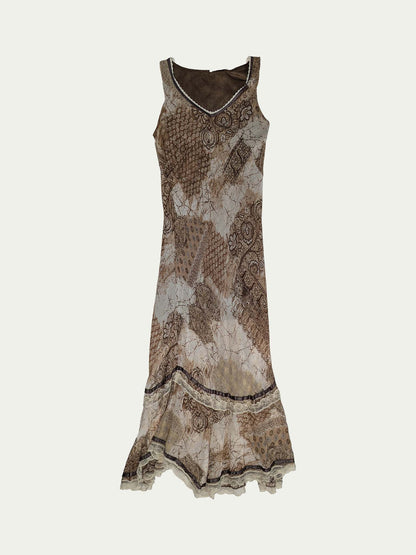 The Forest Queen Maxi Viscose Dress