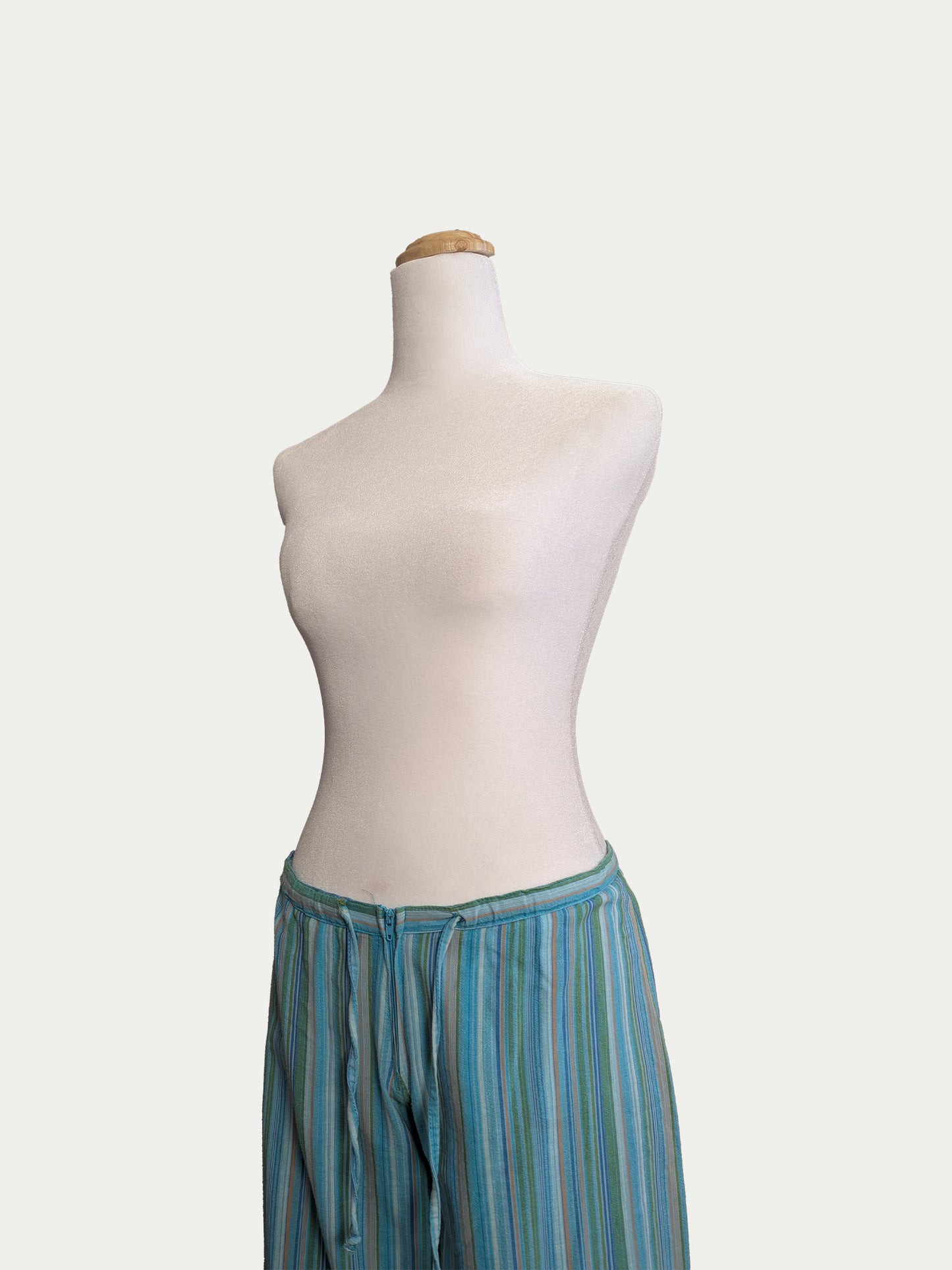 The Low-Rise Striped Bermudas