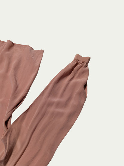 The Smokey Pink Silk Blouse