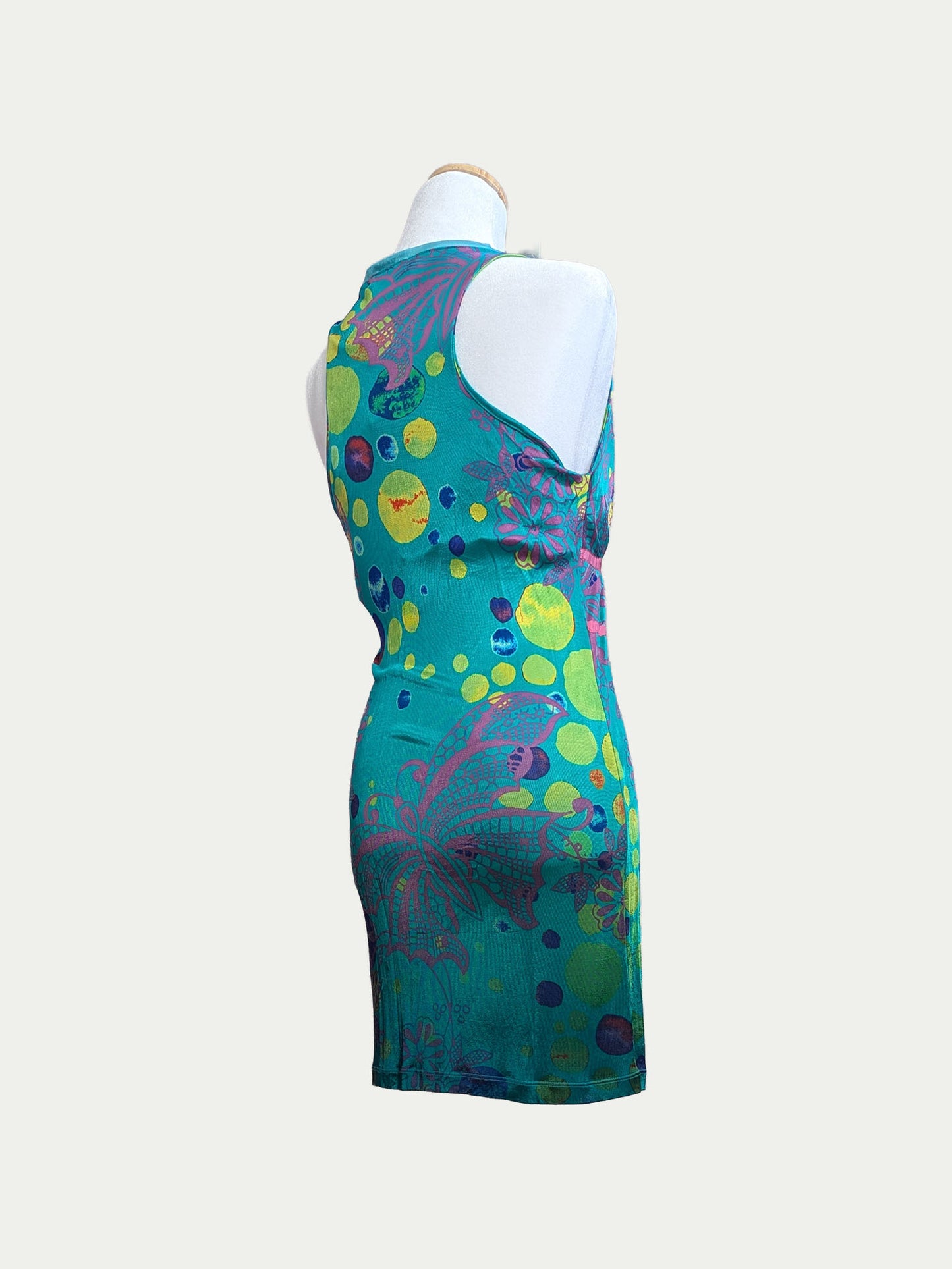 Custo Bubble Butterfly Mini Dress