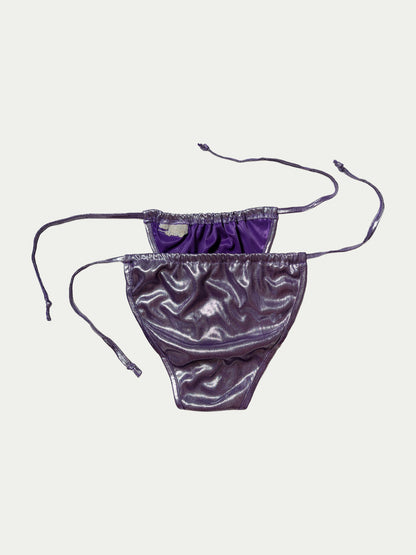 The Metalic Purple Bikini