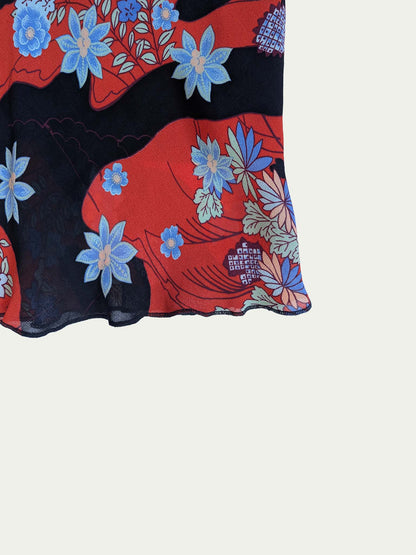 The Japanese Garden Chiffon Skirt