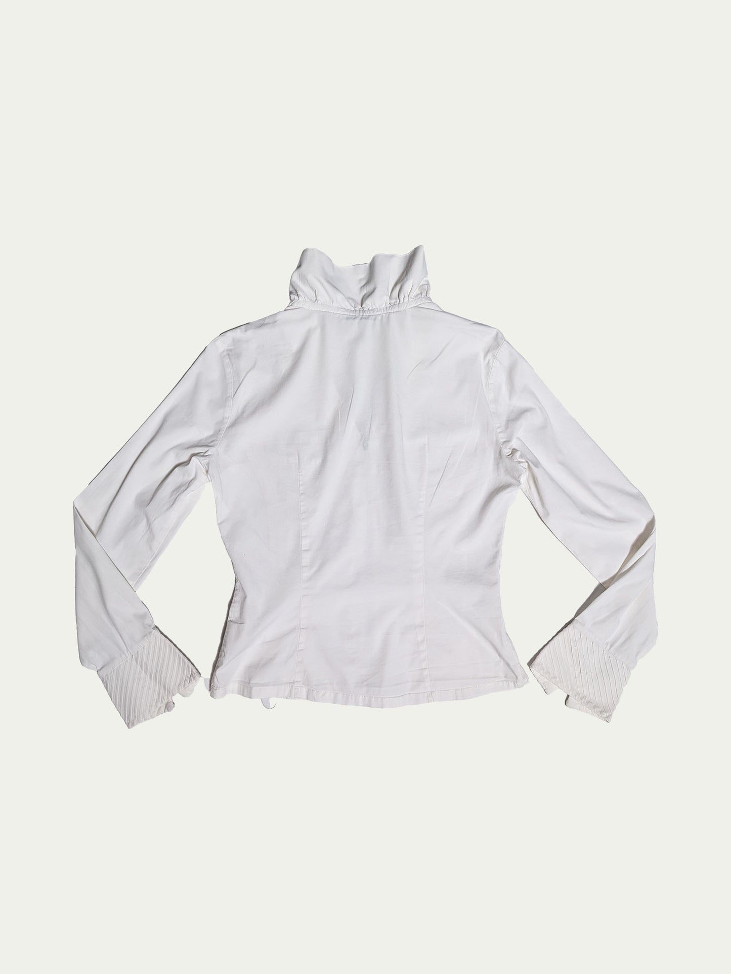 The White Zipper Blouse