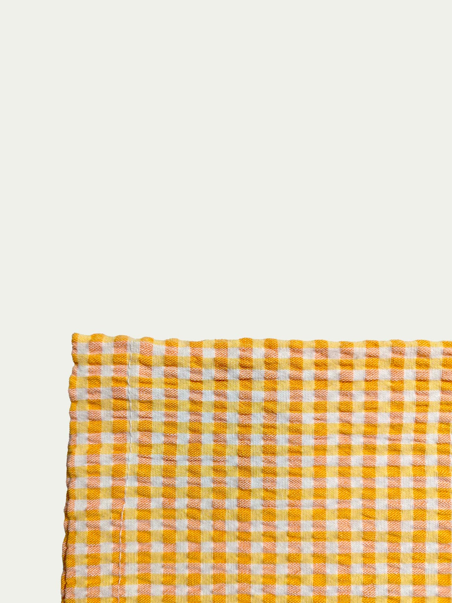 The 90s Yellow Pepita Capri Pants