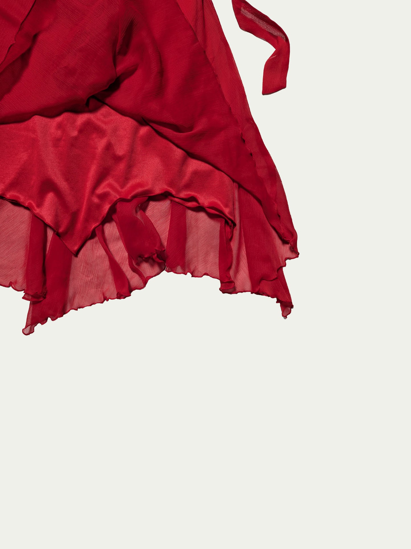 The Red Chiffon Dress