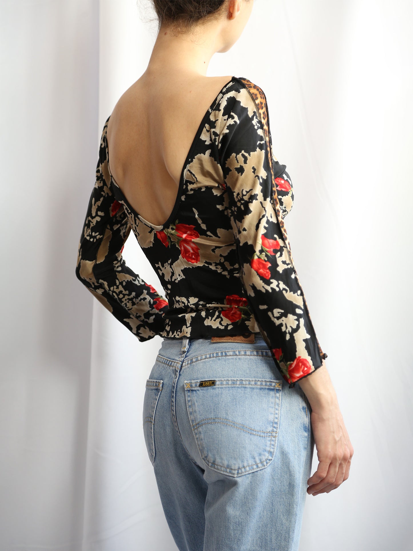 The Leopard Sleeves Top