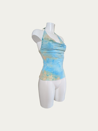 The Open-Back Collar Tie Top