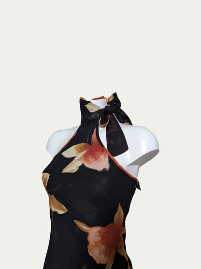 The Open-Back Collar Dress