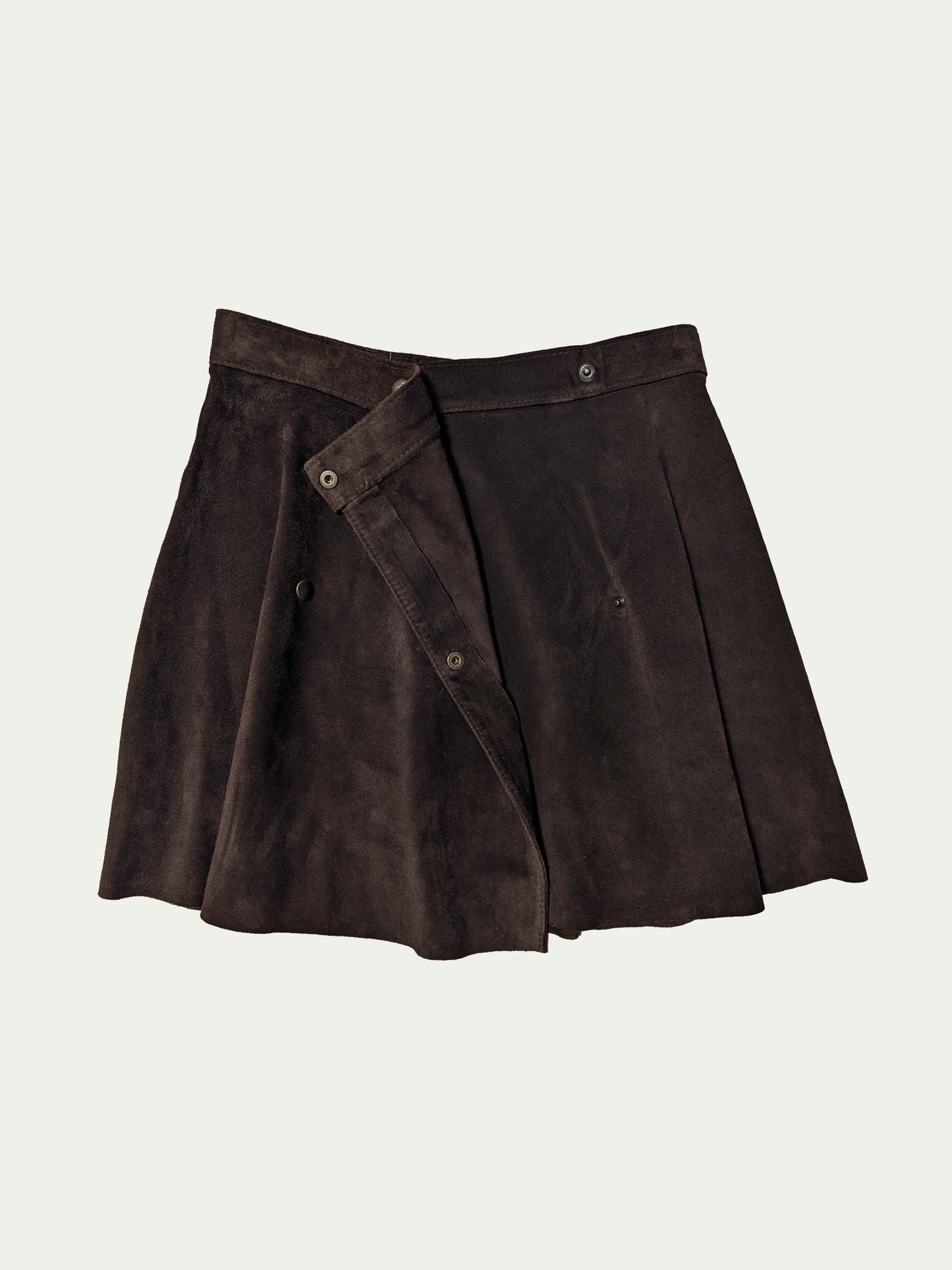 Pinko Suede Wrap Mini Skirt